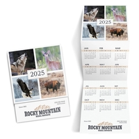 Wildlife Theme Trifold Calendar