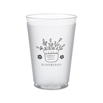 12 oz. Frosted Plastic Stadium Cup (1 Color Imprint)