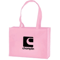 Medium tote bag available in 12 vivid colors with a reinforced... from ASI...