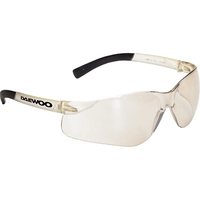 Safety glasses with straight back rubber tips and built-in nose pads.... from...