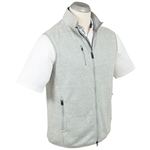 Bobby Jones Men's Heathered Full-Zip Sweater Vest
