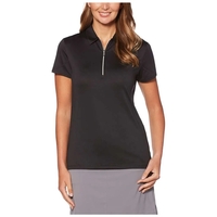 This tulip sleeve polo comes with self fabric collar with 1/4-zip... from ASI...