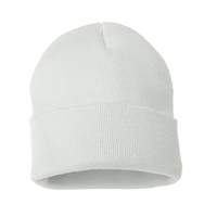 100% acrylic knit cuff beanie finished with a sewn-on woven patch... from ASI...