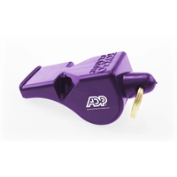 2" x 7.5" whistle with split ring keychain and pad imprint.... from ASI 30250...