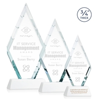 The Starfire Crystal Richmond Award features beveled edges on the...