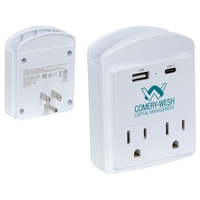 Wall Charger & Phone Holder with Type-C, USB & AC Outlets... from ASI 36730...