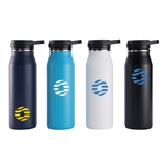 32oz Stainless Steel Water Bottle With Carry Handle Lid