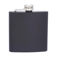 Elite stainless steel hip flask, 6 oz. capacity plus 1 color... from ASI...