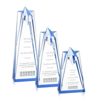 The stunning freestanding Rosina Acrylic award in Blue presents excellence...