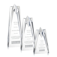 The stunning Rosina award presents excellence with a freestanding star...