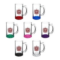 16 oz. glass beer stein with thick bottom and thumb grip... from ASI 88060...