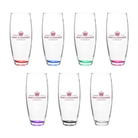 9 oz. glass champagne flute with stemless design.... from ASI 88060 Snugz/USA...