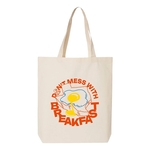 6 oz. 100% Natural Cotton Canvas Tote Bag w/Bottom Gusset