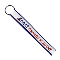 6-1/2" Long Woven Key Strap with Split Ring Hardware... from ASI 92980...