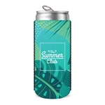 Collapsible Neoprene 12 oz Slim Can Cooler - Full Color