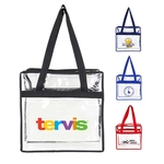 Clear Zippered Tote Bag