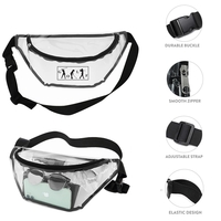 Transparent Single Zip Fanny Pack