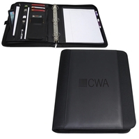 3 ring zip around padfolio. OPen Pocket for quick access, Padded... from ASI...