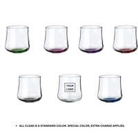 Elegant Rose Bud Stemless Glass, 11 oz.