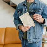 POPTART POUCH - HEAVYWEIGHT CANVAS WITH LEATHER