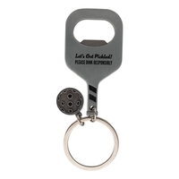 metal pickleball key chain bottle opener with custom decoration.... from ASI...