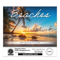Beaches Stapled Wall Calendar