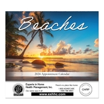 Beaches Stapled Wall Calendar