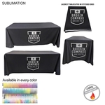 6' LazerCut 4-Sided Premium Sublimated Tablecloth