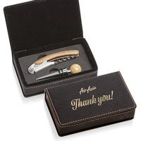 The Loretto Wine Accessory Set combines the warmth of bamboo with... from ASI...