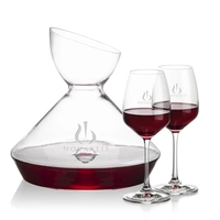 The Woodbury Carafe and wine glasses set will make a statement... from ASI...