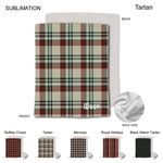 Stock Plaid Design Plush Mink Flannel Fleece Blanket, 60x80