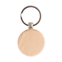 Wooden Round Keychain