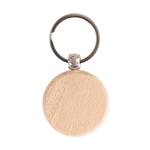 Wooden Round Keychain