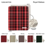 Stock Plaid Plush Sherpa Lined Micro Mink Throw, 50x60