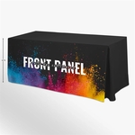 Liquid Repellent 6' Fitted Table Cover, 42"H - Front Panel
