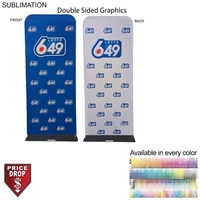 3'W x 90"H EuroFit Banner with Steel Base, Full Color Graphics... from ASI...