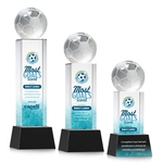 Soccer Ball VividPrint™ Award on Belcroft - Black