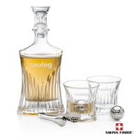Your choice of Lead-Free Crystalline Decanter is paired with 2 matching......