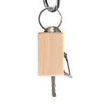 Wooden Rectangle Design Keychain