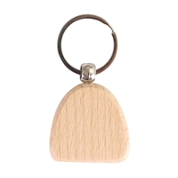 Dome shape wooden keychain plus laser engraving on 1 location... from ASI...