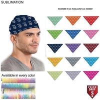 Team building Colored Triangle Bandanna, 32"x22"x22", Sublimated Edge to Edge...