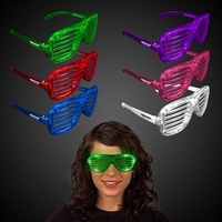 Light-Up Glow LED Slotted Glasses