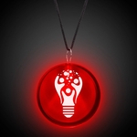 2" LED Lighted Badges with Attached J-Hook Medallion