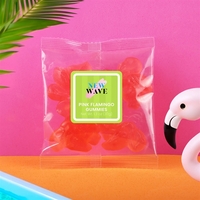 1.3 oz taster packet of pink flamingo-shaped gummies.... from ASI 61966 HPG /...