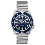Mens 5 Sports SS Blue Dial