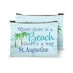 Beach Theme Zipper Bag