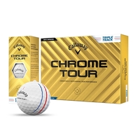 Callaway Chrome Tour Triple Track golf balls; Box contains 12 white... from...