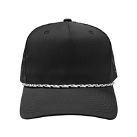 6 Panel Structured Mid Crown Delta Fabric with Moisture Wick Sweatband......