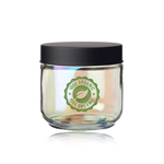 Luminous 23 oz. Iridescent Glass Storage Jar
