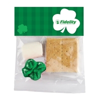 St. Patrick's Day Microwave S'mores Header Bag. 2 Graham Cracker Squares,......